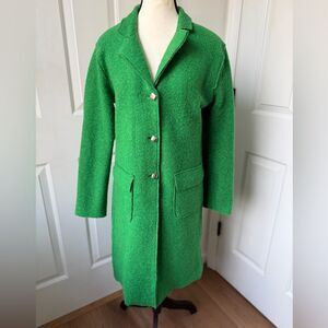 Vilagallo Zita Kelly Green 3 button Wool Coat 36 (XS)